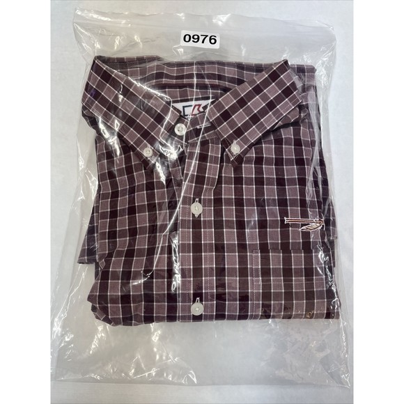 Cutter & Buck‎ Florida State Seminoles Men’s Sz M Square Check Long Sleeve Shirt - Picture 10 of 10